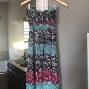Strapless, maxi dress